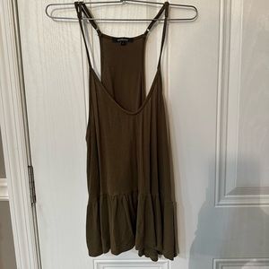 ambiance army green tank top
